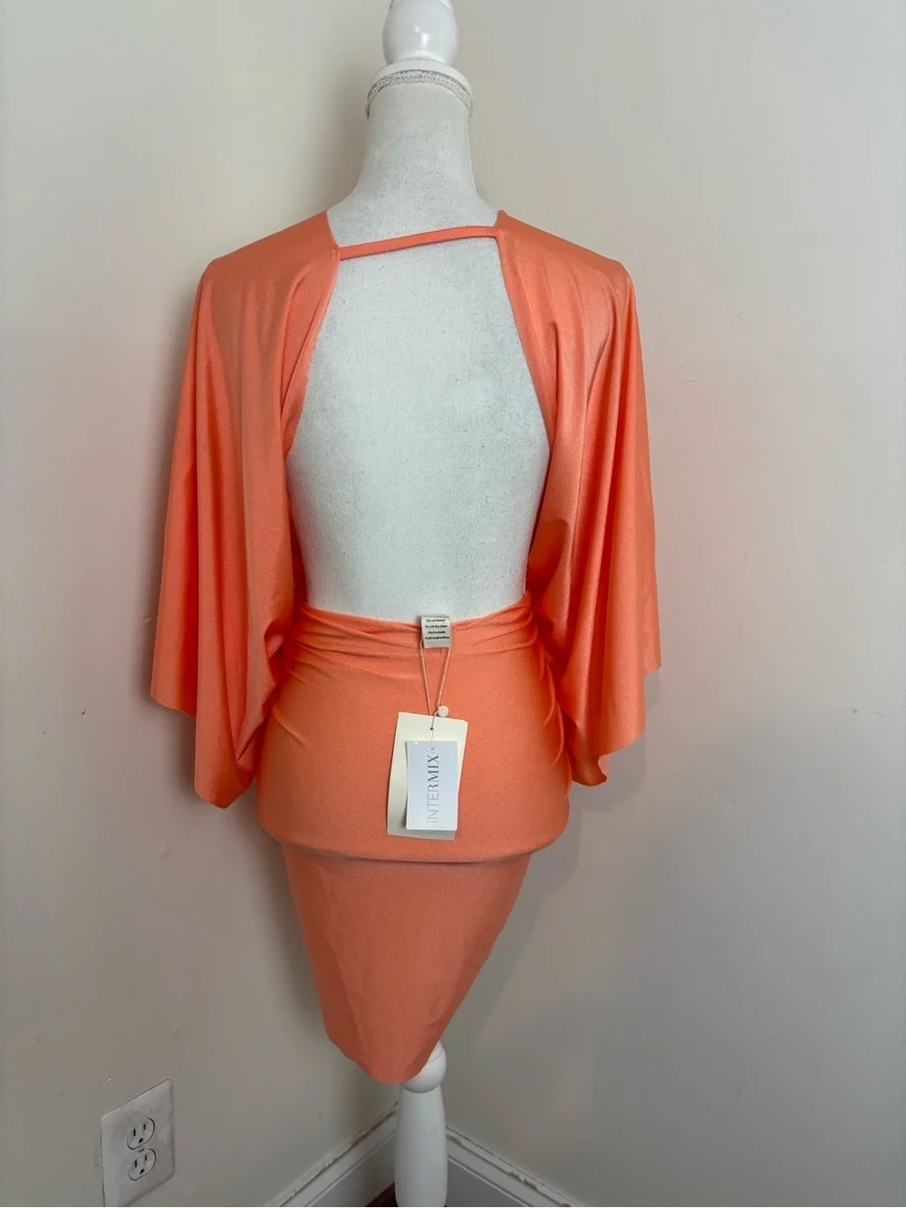 BAOBAB Mia Mini Dress in Coral Size Medium NWT